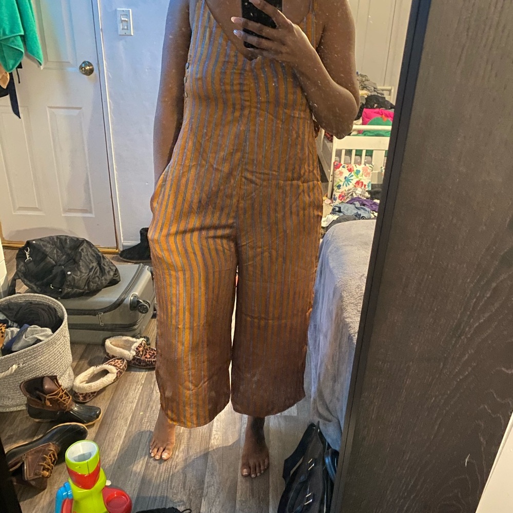 Wide Leg Culotte Jumpsuit